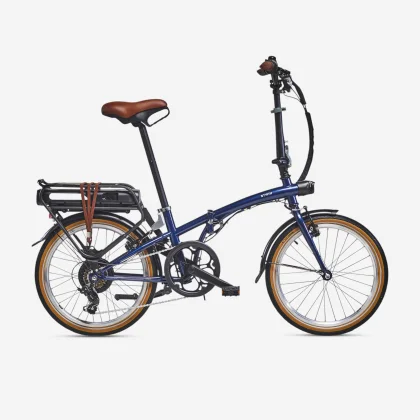 BTWIN Skladací elektrobicykel E-FOLD 500 modrý jedna veľkosť