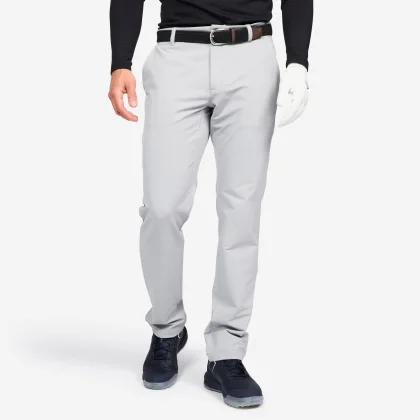INESIS Pánske zimné golfové nohavice CW500 sivé 2XL