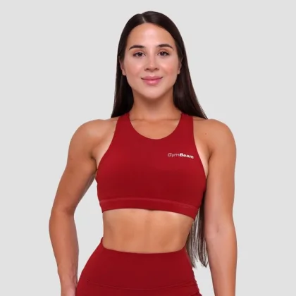 GymBeam Športová podprsenka Ignite Dark Red LL