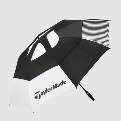 TAYLORMADE TAYLORMADE Tour 64" golfový dáždnik čiernobiely bez