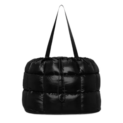 Dámska taška cez rameno NIKE Puffle Tote Bag 2.0 black iron grey black