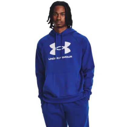 Pánska zateplená mikina s kapucňou UNDER ARMOUR UA Rival Fleece Logo HD-BLU