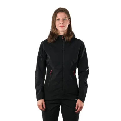 Dámska turistická softshellová bunda s kapucňou NORTHFINDER DESTINEY-269black