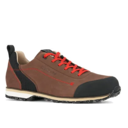 Pánska nízka turistická obuv TREZETA Zeta Full Grain, Brown Red