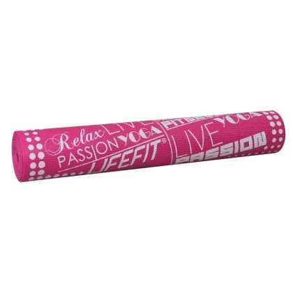 Lifefit Gymnastická podložka SLIMFIT, 173x58x0.4cm, světle růžová