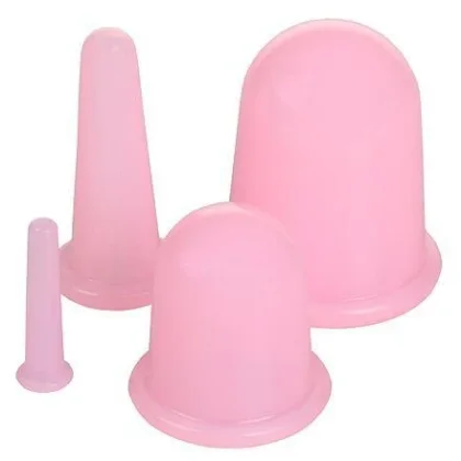 Merco Cups 4Pack masážní silikonové baňky růžová POUZE 1 sada (VÝPRODEJ)