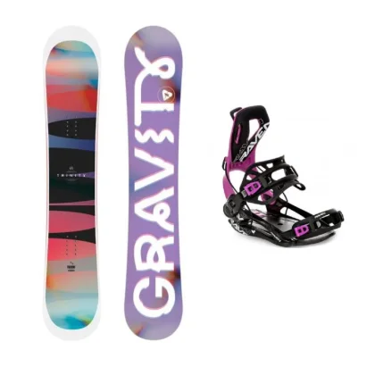 Gravity Trinity 25/26 dámský snowboard + Raven Fastec FT360 black/fuchsia vázání