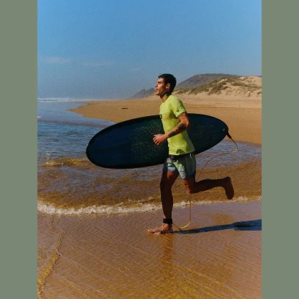 Pánské boardshorty na pláž s ochranou UPF50+ - zelené