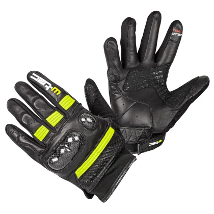 Moto rukavice W-TEC Rushin Farba Black-Fluo Yellow,