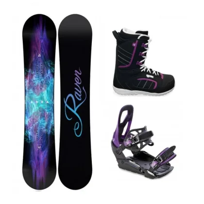 Raven Aura dámský snowboard + Raven S230 Black/violet vázání + Raven Diva boty