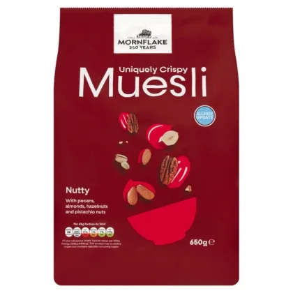 Mornflake Crispy Muesli Notoriously Nutty 650g