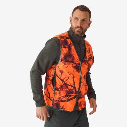 SOLOGNAC Poľovnícka vesta Compact Treemetic nehlučná reflexná 3XL