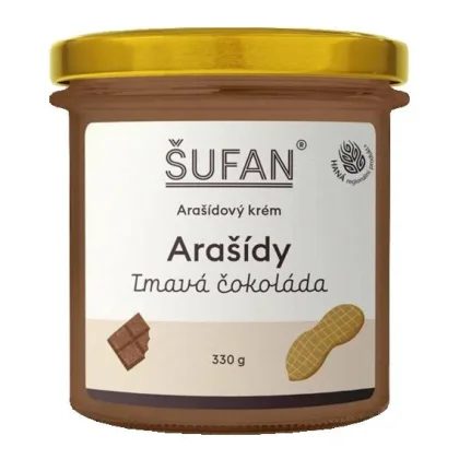 ŠUFAN Arašídový krém s tmavou čokoládou 330g
