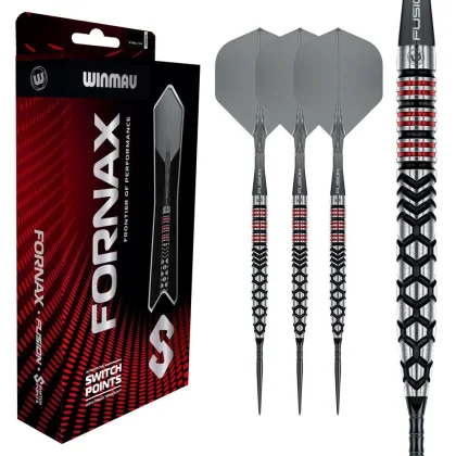 Šípky steel Winmau Fornax Tapered 23g SP 90% wolfram