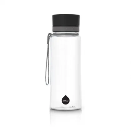 Láhev EQUA Plain Black, 600 ml