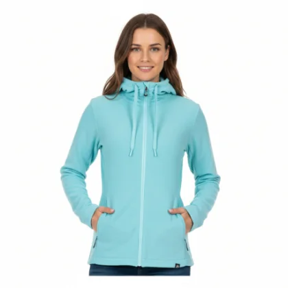 Dámska zateplená turistická mikina so zipsom NORTHFINDER BRIANNE-396lightblue