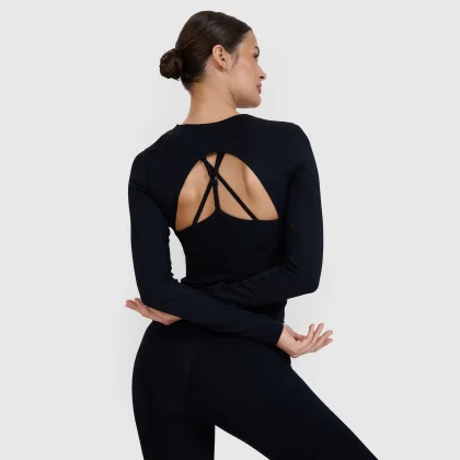 Dámské tréninkové tričko s dlouhým rukávem 4F LONGSLEEVE FNK F403-20S-DEEP BLACK