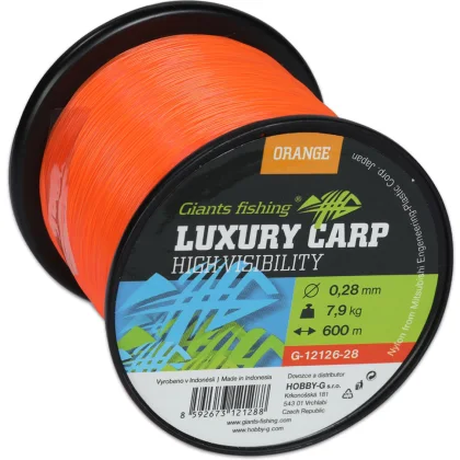 GIANTS FISHING Luxury Carp High Visibility Orange priemer 0,28 mm, nosnosť 7,90 kg, balenie 1600 m