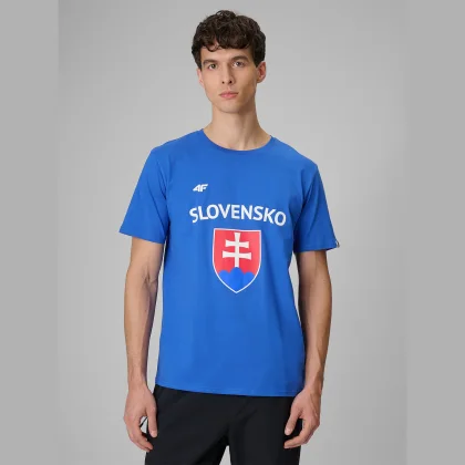 Fanúšikovské tričko Slovensko pánske - tmavomodré