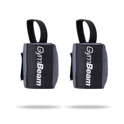 GymBeam Bandáže na zápěstí FIRM dark grey