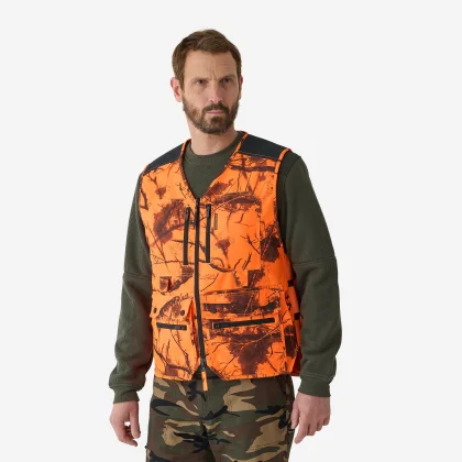 SOLOGNAC Reflexná poľovnícka vesta 500 maskovanie Treemetic 3XL [Krátky]