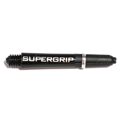 Násadky na šípky Harrows Supergrip čierne, strieborné, krátke