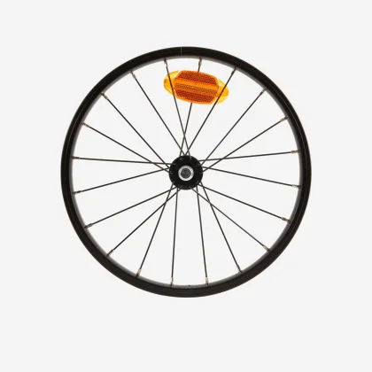 BTWIN Predné koleso na detský 16" bicykel so spicami čierne bez