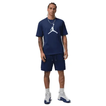 Pánske tričko s krátkym rukávom NIKE JORDAN JUMPMAN SS HBR TEE 2 MIDNIGHT NAVY WHITE