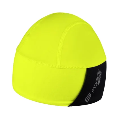 Force Čepice SPLIT zateplená fluo-černá
