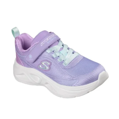 Dievčenská rekreačná obuv SKECHERS Sola Glow 2.0 K lavender aqua