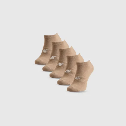 Ponožky členkové (5-pack) dámske - béžové