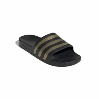 ADIDAS Plavecké šľapky Adilette Aqua čierno-zlaté 46