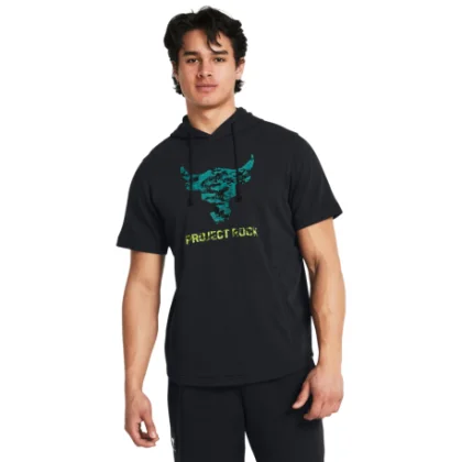 Pánské tričko s krátkým rukávem UNDER ARMOUR PROJECT ROCK PROJECT ROCK Payoff SS Terry Hdy-BLK
