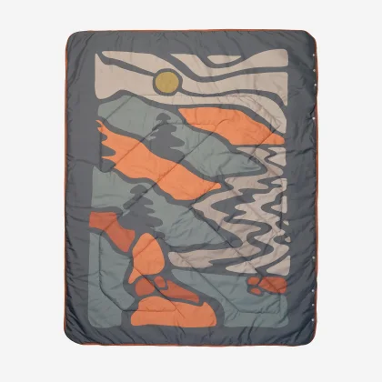 QUECHUA Hrejivá kempingová prikrývka 3 v 1 175 × 135 cm oranžová bez