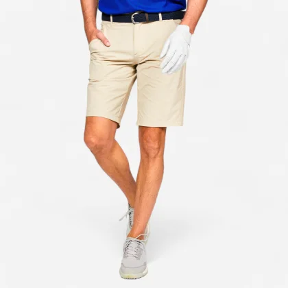 INESIS Pánske golfové šortky WW500 svetlobéžové S