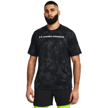 Pánske tréningové tričko s krátkym rukávom UNDER ARMOUR UA TECH ABC CAMO SS-BLK