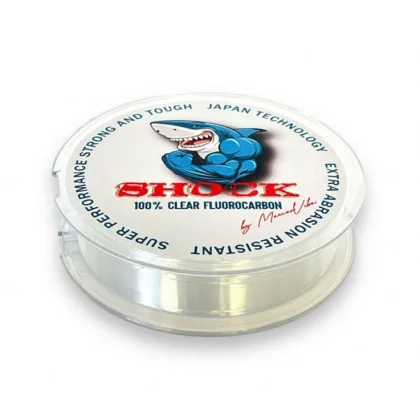 100% Clear Fluorocarbon Shock 100 m priemer 0,25 mm, nosnosť 5,88 kg