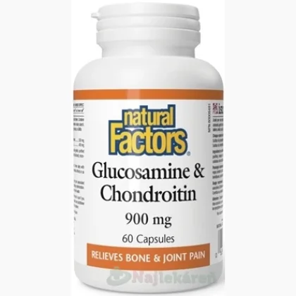 Natural Factors Glukozamín+Chondroitín 900 mg 60 kapsúl
