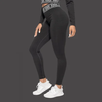 Better Bodies Rib Seamless Black Melange XS