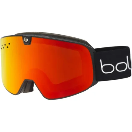 Lyžiarske okuliare BOLLE NEVADA NEO Black Matte - Sunrise Cat 2 & Light Vermillon Blue Cat 1