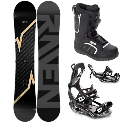 Raven Pulse snowboard + Raven Fastec FT360 black vázání + Raven Target ATOP obuv