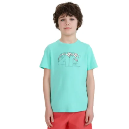Fiú póló rövid ujjú 4F JUNIOR TSHIRT M1917-47S-MINT