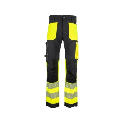 Bennon EREBOS žluté pánské pracovní kalhoty třídy 1 HI-VIS