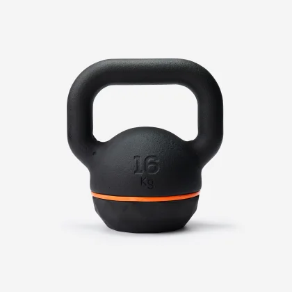 CORENGTH Kettlebell 16 kg liatinový s gumenou základňou 16 kg