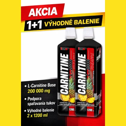 1+1 AKCIA L-Carnitine 200 000 mg - 1200 ml - Vision Nutrition Príchuť prvého balenia: Pomaranč, Príchuť druhého balenia: Pomaranč