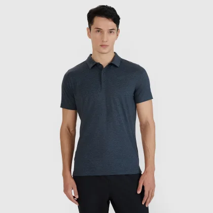 Pánske rýchloschnúce regular polo tričko - sivé