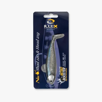 ILLEX ILLEX Nitro Shad 120 set prívlačovej nástrahy pripravený na lov 21g Bleak bez