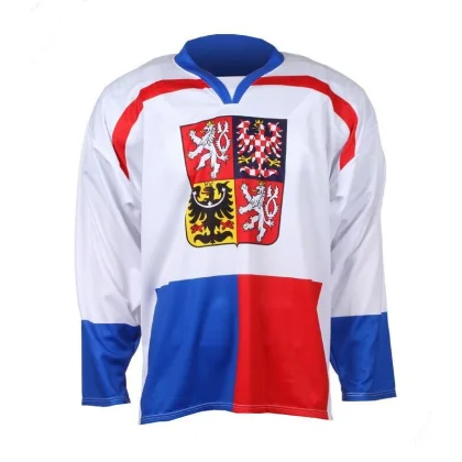 Merco hokejový dres ČR Nagano 1998 replika bílá - bez potisku POUZE XXL (VÝPRODEJ)