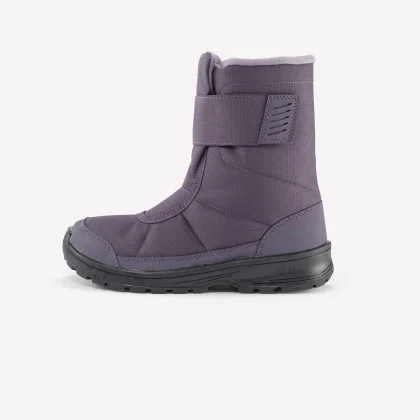 QUECHUA Detské zimné nepremokavé čižmy SH100 24-38 fialové 33