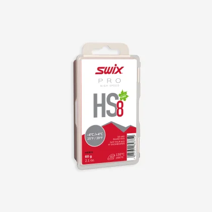 SWIX Vosk HS8 Red na voskovanie za tepla -4 °C / +4 °C - 60 g 60 g